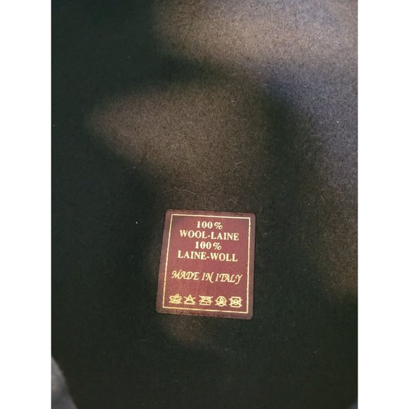 Beret Champs Elysees Paris made in Italy 100 % Wool  Black Sz 57 Driving Cap Hat - Picture 5 of 6